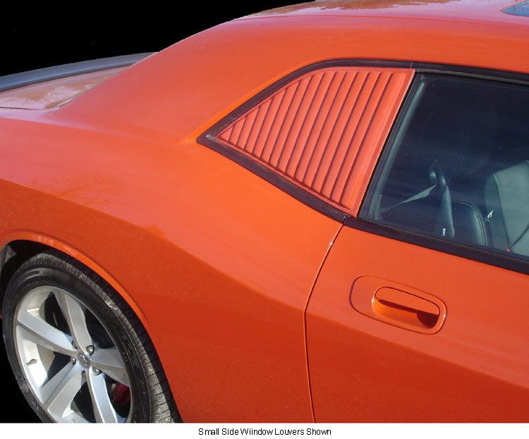 Willpak Small Side Rear Window Louvers 08-up Dodge Challenger